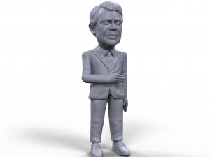 jimmy carter stylized high quality 3d printable miniature Modelo de impresión 3D