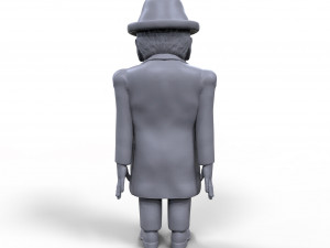 winston churchill stylized high quality 3d printable miniature Model Cetak 3D