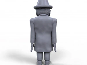 winston churchill stylized high quality 3d printable miniature 3D Print Model