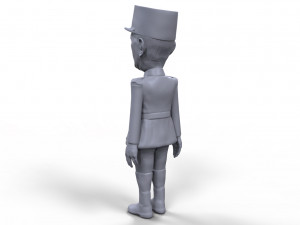 charles de gaulle stylized high quality 3d printable miniature 3D Baskı Modeli