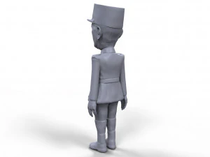 charles de gaulle stylized high quality 3d printable miniature 3D Print Model