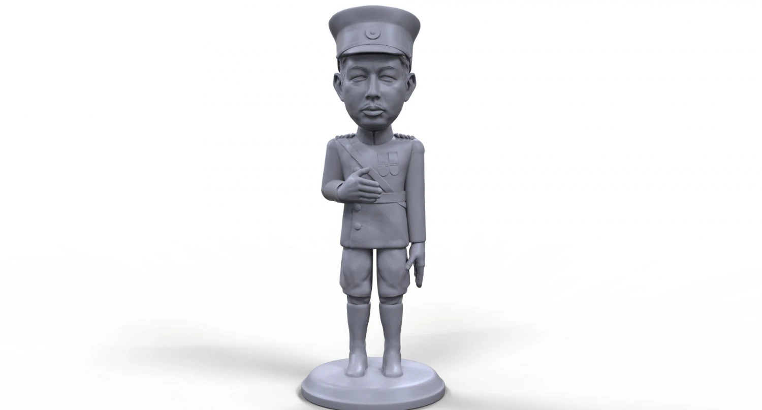 emperor hirohito stylized high quality 3d printable miniature 3D Print Model .c4d .max .obj .3ds .fbx .stl .blend 