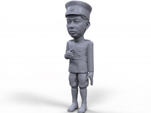 emperor hirohito stylized high quality 3d printable miniature 3D Принт Модель