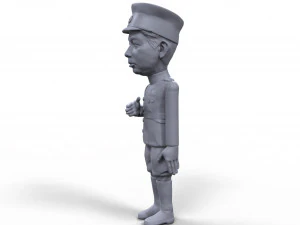emperor hirohito stylized high quality 3d printable miniature 3D Print Model