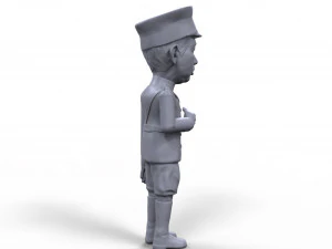emperor hirohito stylized high quality 3d printable miniature 3D Print Model