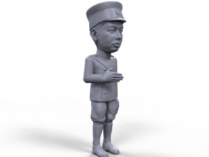 emperor hirohito stylized high quality 3d printable miniature 3D Принт Модель
