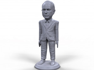 john mccain stylized high quality 3d printable miniature 3D Print Model