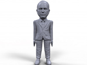 john mccain stylized high quality 3d printable miniature 3D Baskı Modeli