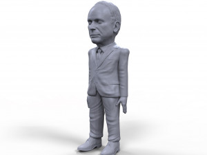 john mccain stylized high quality 3d printable miniature 3D Baskı Modeli