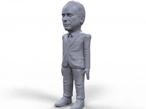 john mccain stylized high quality 3d printable miniature 3D Print Model