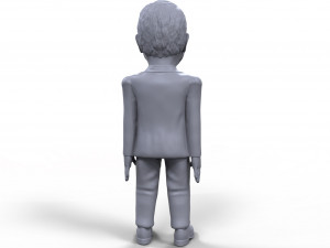 john mccain stylized high quality 3d printable miniature 3D Baskı Modeli