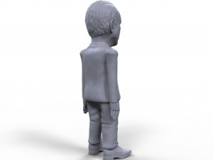 john mccain stylized high quality 3d printable miniature 3D Baskı Modeli