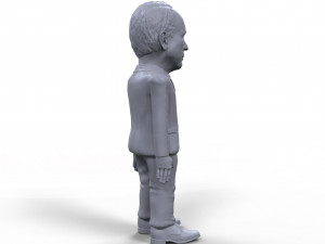 john mccain stylized high quality 3d printable miniature 3D Baskı Modeli