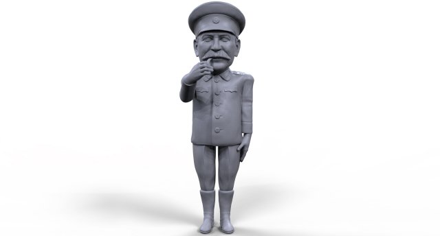 stalin stylized high quality 3d printable miniature 3D प्रिंट मॉडल .c4d .max .obj .3ds .fbx .stl .blend 
