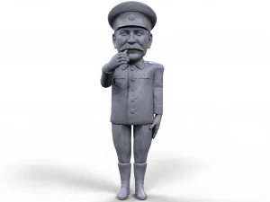 miniatura stilizzata stampabile in 3D di alta qualit&agrave; di Stalin Modello di stampa 3D