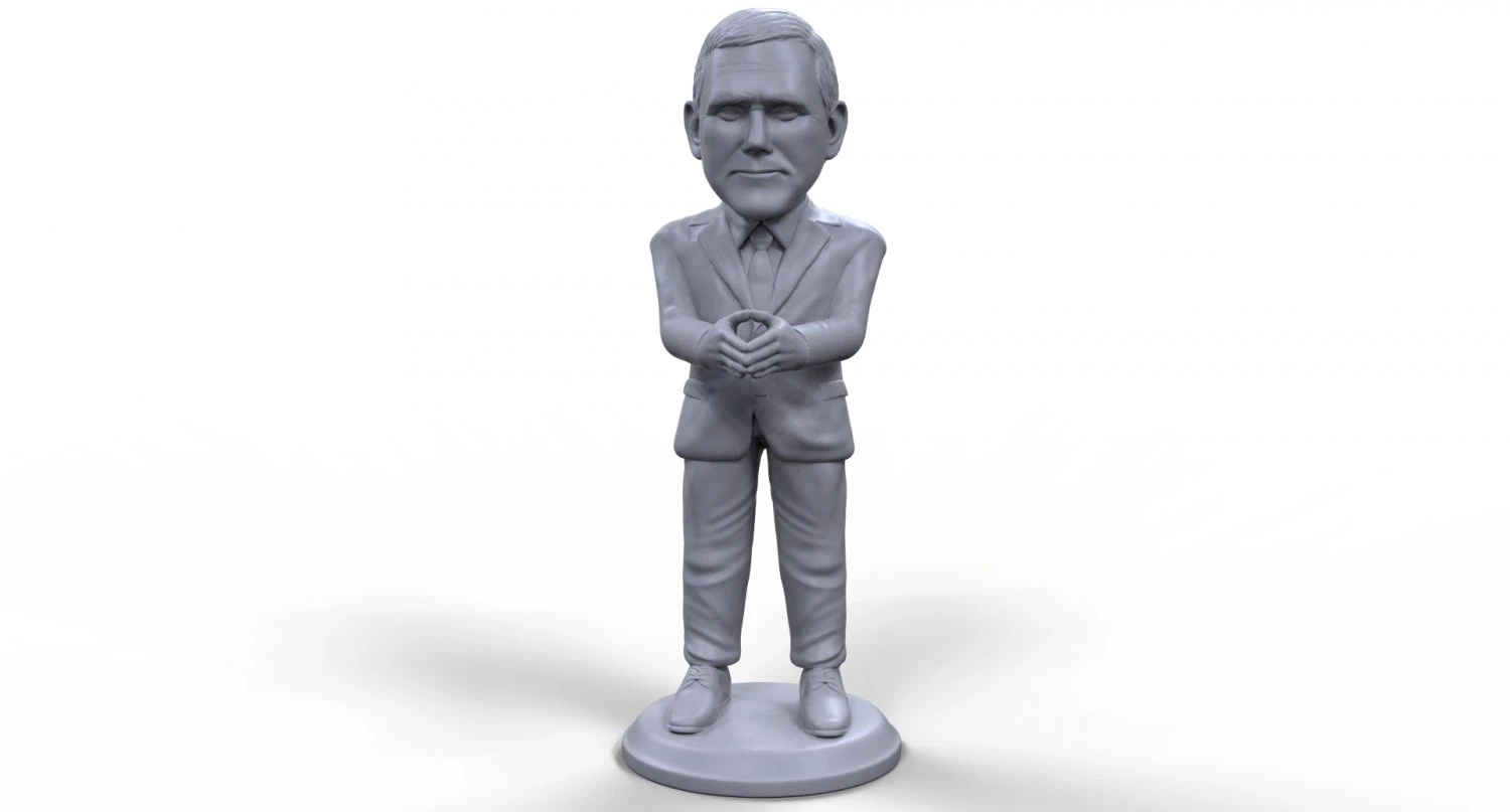mike pence stylized high quality 3d printable miniature 3D Print Model .c4d .max .obj .3ds .fbx .stl .blend 