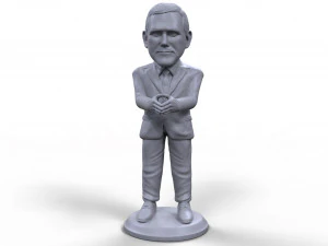 Mike Pence stilizzato miniatura stampabile in 3D di alta qualit&agrave; Modello di stampa 3D