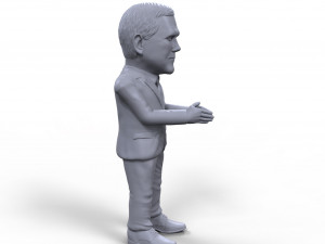 mike pence stylized high quality 3d printable miniature Model Cetak 3D