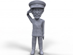 haile selassie stylized high quality 3d printable miniature 3D 打印模型