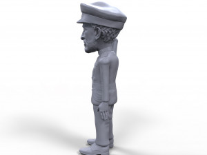 haile selassie stylized high quality 3d printable miniature 3D 打印模型