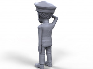 haile selassie stylized high quality 3d printable miniature 3D 打印模型