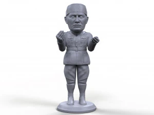 benito mussolini bergaya miniatur 3d berkualitas tinggi yang dapat dicetak Model Cetak 3D