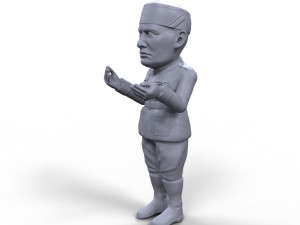 benito mussolini stylized high quality 3d printable miniature 3D 打印模型