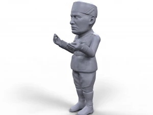 benito mussolini stylized high quality 3d printable miniature 3D Print Model