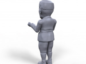 benito mussolini stylized high quality 3d printable miniature 3D 打印模型