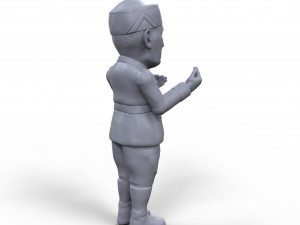 benito mussolini stylized high quality 3d printable miniature 3D 打印模型