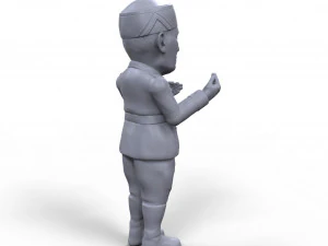 benito mussolini stylized high quality 3d printable miniature 3D Print Model