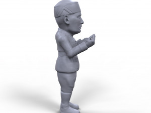 benito mussolini stylized high quality 3d printable miniature 3D 打印模型