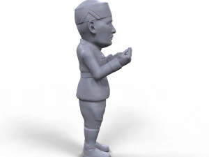 benito mussolini stylized high quality 3d printable miniature 3D Print Model