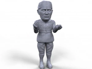 benito mussolini stylized high quality 3d printable miniature 3D Print Model