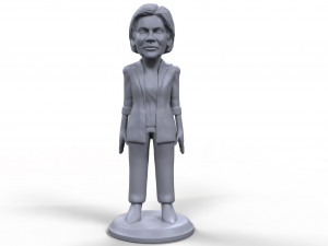elizabeth warren stylized high quality 3d printable miniature 3D Print Model