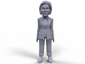 elizabeth warren stylized high quality 3d printable miniature 3D Print Model