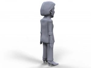elizabeth warren stylized high quality 3d printable miniature 3D Print Model