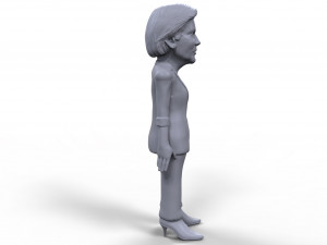 elizabeth warren stylized high quality 3d printable miniature 3D Принт Модель