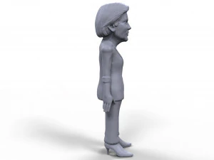 elizabeth warren stylized high quality 3d printable miniature 3D Print Model