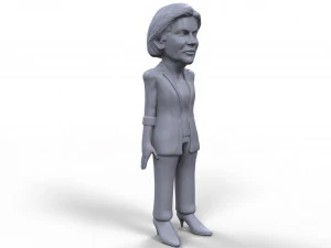 elizabeth warren stylized high quality 3d printable miniature 3D Print Model