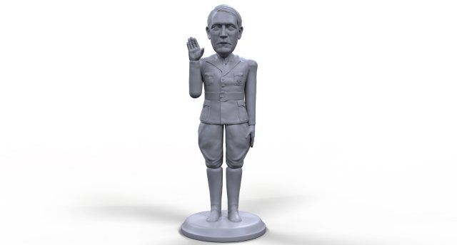 hitler stylized high quality 3d printable miniature 3D-Druckmodell .c4d .max .obj .3ds .fbx .stl .blend 