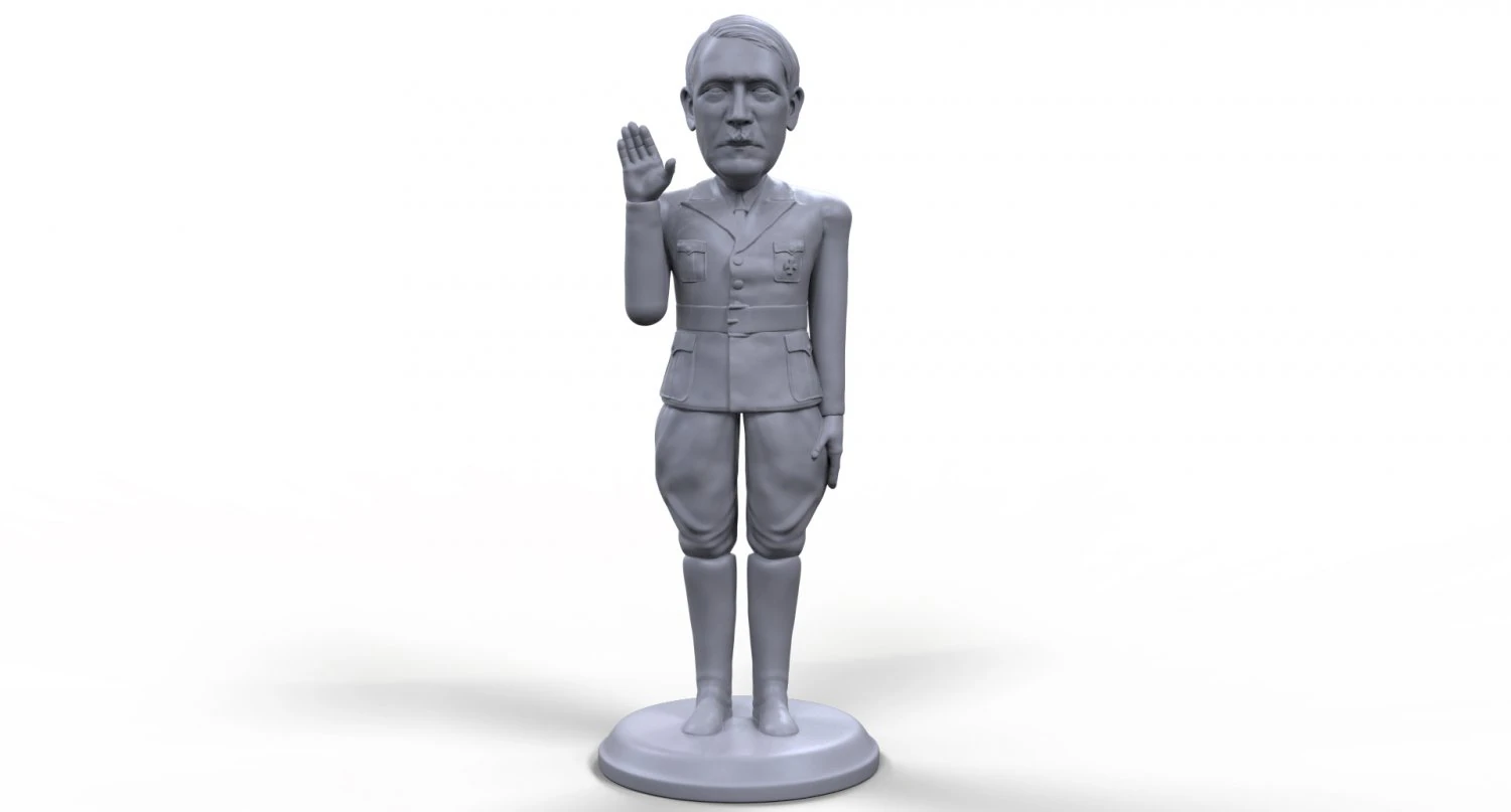 hitler stylized high quality 3d printable miniature 3D Print Model .c4d .max .obj .3ds .fbx .stl .blend 