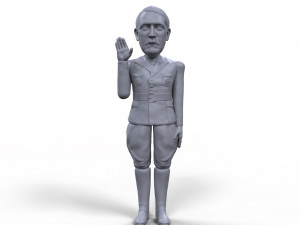 hitler stylized high quality 3d printable miniature 3D-Druckmodell