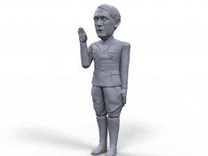 hitler stylized high quality 3d printable miniature 3D-Druckmodell