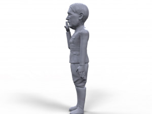 hitler stylized high quality 3d printable miniature 3D-Druckmodell