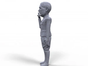 hitler stylized high quality 3d printable miniature 3D Print Model