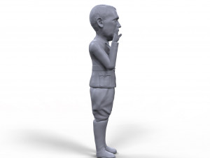 hitler stylized high quality 3d printable miniature 3D-Druckmodell