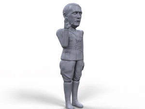 hitler stylized high quality 3d printable miniature 3D Print Model