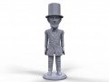 abraham lincoln stylized 3d printable miniature 3D 프린트 모델
