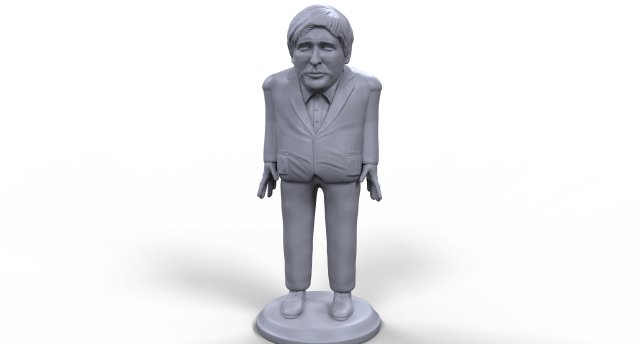 boris johnson stylized high quality 3d printable miniature 3Dプリントモデル .c4d .max .obj .3ds .fbx .stl .blend 